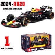 Bburago 1:43 Red Bull Racing RB20 F1 Model 1 Verstappen 11 Perez Alloy Car 2024 Season Formula Racin