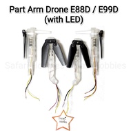Part Arm E88D E99D Drone Arm/ with LED