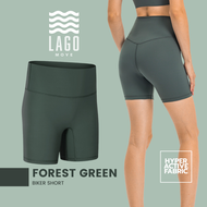 [LAGO Biker Short] - สี Forest Green กางเกงออกกำลังกาย กางเกงกีฬา ขาสั้น