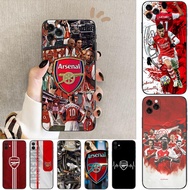iPhone 15 16 17 Pro Max 16e 15 16 Plus X6 Arsenal Football Club8 Soft black phone case