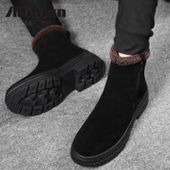 冬季新款保暖加絨棉鞋百搭馬丁靴
