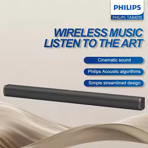 PHILIPS TAB4010 Soundbar Home Theater Sound Effect 2.0 Stereo sound effect used for TV speakers and 