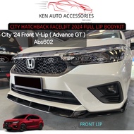 HONDA CITY HATCHBACK FACELIFT 2024 THAI LIP V2 THAI DIFFUSER BODYKIT S E V SPEC