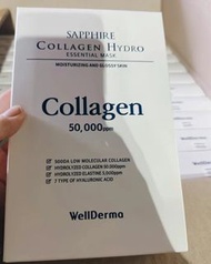 韓國🇰🇷夢蝸WELLDERMA膠原蛋白水潤面膜( 人皮面膜)一盒10片