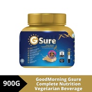 GoodMorning Gsure Complete Nutrition Vegetarian Beverage 900g / gsure + popcorn