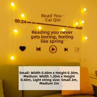 MEISITEKEKE | 3D Stereoscopic Lyrics Ins Nordic Style Wall Sticker