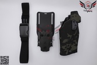 ซองพกนอกปลดนิ้วโป้ง Glock + ไฟฉาย (ซอง 6354DO) (6354 DO) (Glock 17 + X300) มือขวา และ มือซ้าย