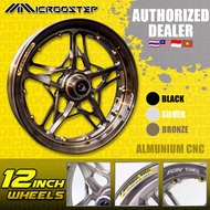 FJN Glitter Star Wheel 12 inch 2.5J - 3Hole 7.0 & 5Hole 5.88, Fit 220/245mm Disc, for Motorcycle/ZEE