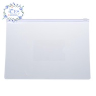 White Clear Size A5 Paper Slider Zip Closure Folders Files Bags 20 Pcs