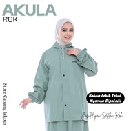 Akula Raincoat Skirt Anti-Leak MuslimahWanita