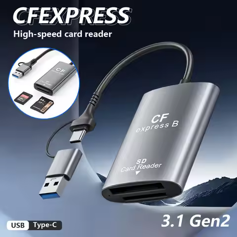 CFe Card Reader CFexpress Type A Card Reader High-Speed Transfer USB Type-C Port For Sony Cameras iP
