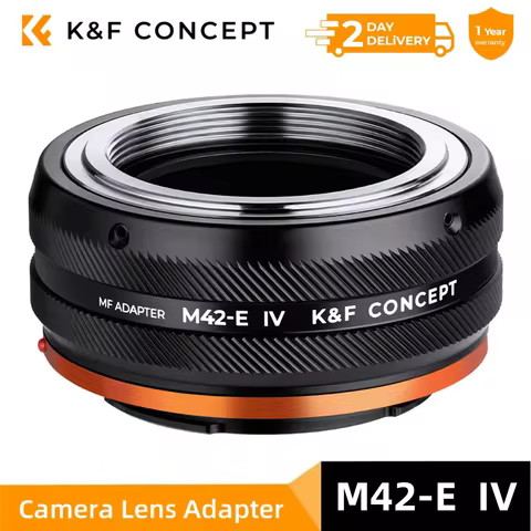 K&F Concept M42-E IV PRO for M42 Mount Lens to Sony E FE Mount Camera Adapter Ring for Sony A6400 A7