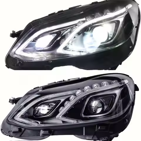 Low Raised New Headlight for Mercedes-Benz W212 2013-2015 E Class 2015-W212 E63 LED Headlight W212 H