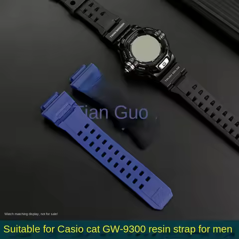 Suitable for 3410 Casio G-SHOCK waterproof watch chain, male cat GW-9300 GW9400 silicone watch strap