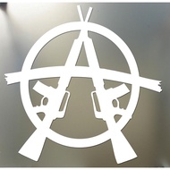 Anarchy Sticker M16 3" AR15 SOA sons wall AR-15 M-16 GUN
