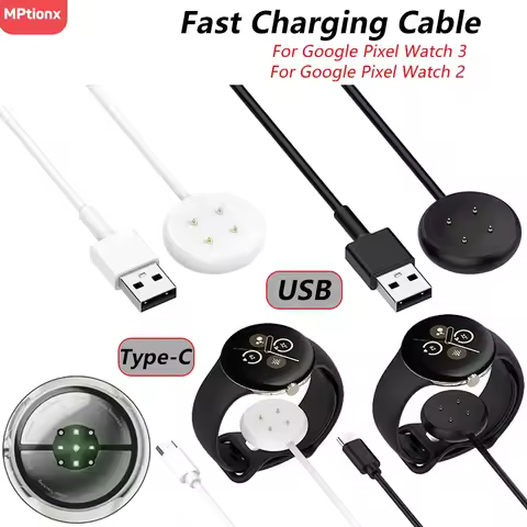 Fast Charging Cable For Google Pixel Watch 3 41/45mm Charging Cable Power Charge for Google Pixel Wa