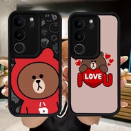 Q9 Brown Bears soft Casing for VIVO V40 Lite Y100 V29 V27E Y19S Y200e Y81 Y29 Y300 V27 V29E Y81s Pro