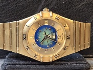 OMEGA Watch 男庄亞米茄 18K黃金非常罕有限量No.2 星座彩繪搪瓷錶面Constellation Enamel Dial自动日曆手錶連原廠亞米茄18K黃金錶帶及錶盒 黄金重約125gm 