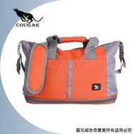 【Cougar】 可加大 可掛行李箱 旅行袋/手提袋/側背袋(7037橘色)【威奇包仔通】