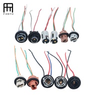FANTUDZ 1pcs Car LED Light holder socket plug adapter wiring harness Connector S25 7528 1156 1157 BA