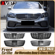 XVIP Front Glossy Black Maybach Style Racing Grilles For Mercedes Benz S-Class W222 S500 S550 S600 2