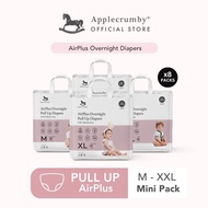 [8 Packs Mini, Cover Type] Applecrumby AirPlus Overnight Baby Diapers / 8 Packs Mini, Pull Up] Apple