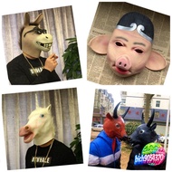 Halloween Costume Horse Hooded Comedy Mask, Multi-Purpose Horse Mask