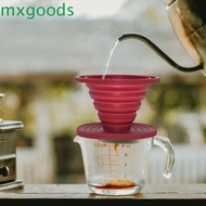 MXGOODS Coffee Funnel Cone Reusable Coffee Tool Kitchen Accessories Silicone Home Coffee Dripper Filter