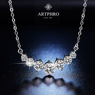 ARTPHRO smiling seven star tennis necklace for woman gift for gf