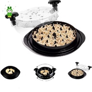 Chicken Shredder, 1 Set Chicken Breast Shredder Tool Transparent Lid