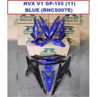 Rapido Cover Set Yamaha NVX V1 GP-155 (11) Blue Accessories Motor NVX155 V1 NVX 155 GP155 Blue Color