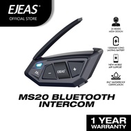 EJEAS MS20 Motorcycle Bluetooth Headset Mesh Intercom For 20 Riders Group