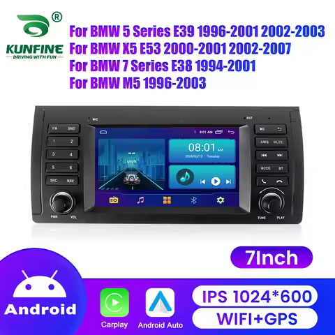 7" Android Car Radio Multimedia Video Player For BMW 5 Series E39 X5 E53 7 Series E38 M5 GPS Navigat