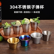 新品现货304不锈钢子弹杯shot杯迷你鸡尾杯白杯烈杯便携耐摔一口杯304 stainless steel bullet cup shot cup fan20251001