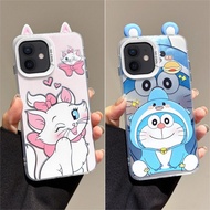 Anime Cute Doraemon Marie Cat 3D Ears Phone Case For itel S25 Ultra S23 Plus A90 A80 A70 A60 A50 A50