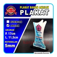 Plakat Akrilik Custom | Plakat Akrilik Murah Ketebalan 5mm