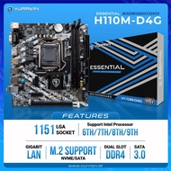 Motherboard | MB Vurrion Essential H110-D4G Mainboard Support Gen 6 7 8 9 With Nvme Slot Can Be Used