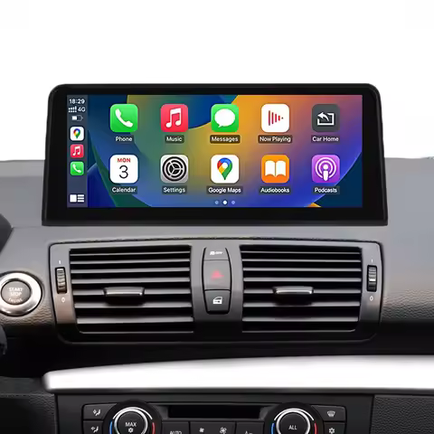 Road Top 10.25" Wireless CarPlay Android Auto Linux Touchscreen For 1 Series E81 E82 E87 E88 2004-20