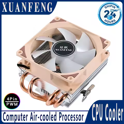 XUANFENG Air-cooled CPU Cooling Fan 90mm 4 Heat Pipe Cooler Processor Compatible LGA2011 2066 X99 11