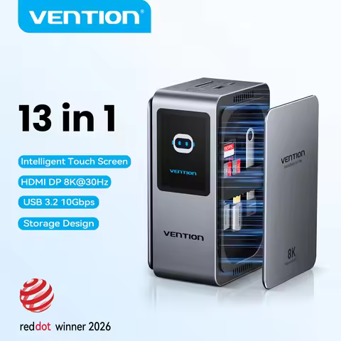 Vention 13 in 1 8K 30Hz USB C HDMI Smart Screen MST Docking Station USB 3.2 Adapter Hub for MacBook 