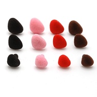 [Set of 10] Velvet noses in 4 colors/ 3 sizes with plastic pins