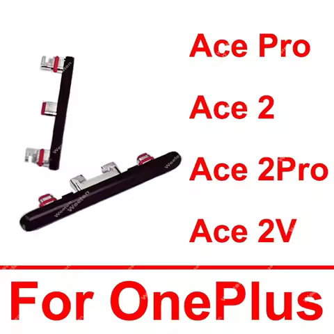 For OnePlus 1+ Ace 2 Pro Ace Pro Ace 2V ON OFF Power Volume Keys Up Down Side Buttons Power Volume B