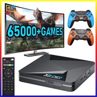 【New Arrival】 65000+ Games X2 PRO Game Box with 2 Gamepads Video Game Console 60+ Game Emulators for