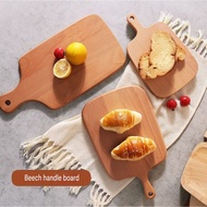 【SOLID WOOD】Chopping Board Wood Serving Tray Wood Cutting Board Wooden Cheese Cutting Board Bread Bo