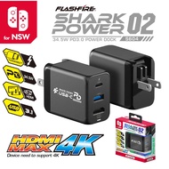 【NS】週邊 FlashFire Switch PD快充4K視訊轉接器 S604