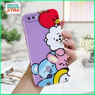 Feilin Acrylic Hard case Compatible For OPPO A3S A5 2020 A5S A7 A9 2020 A12 A12S A12E aesthetics Phone casing Pattern BTS BTS21 Korean Accessories hp casing Mobile cassing full cover