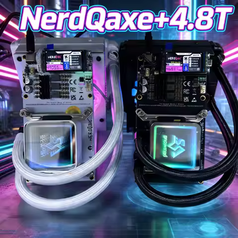 2026 Original NerdQaxe++ Hydro Bitaxe Miner 4.8TH/s CE FCC Certification Liquid-Cooled Bitcoin Miner