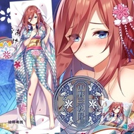 อานิเมะห้าแต่งงานเท่ากัน Nakano Miku หมอนร่างกาย หมอน 2 มิติ การพิมพ์ 3D ที่ปรับแต่งร่างกาย Hug หมอน