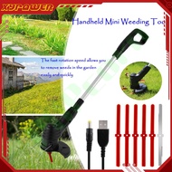 Weeding Shears Pruning Lawn Mower Handheld Cordless Electric Trimmer Garden Mini Lawn Mower Cropper Field Grass Electric Tools