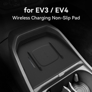 premium-Silicone Wireless Charging Pad for 2024-2026 Kia EV3 EV4, Anti-Slip Dustproof Car Interior C